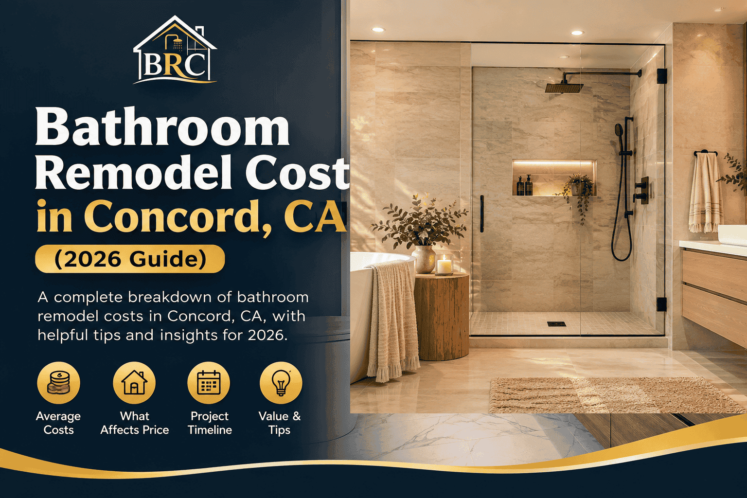 Bathroom Remodel Cost in Concord, CA